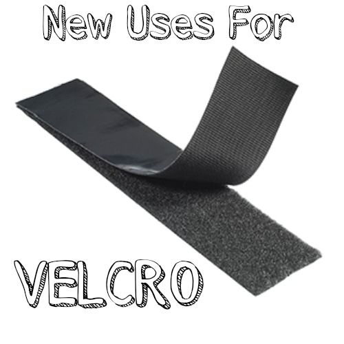 the new uses for velcro tape are available in various colors and sizes, including black