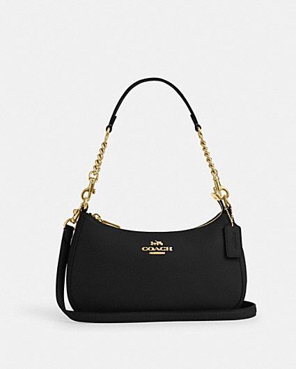 COACH® Outlet | Clara Shoulder Bag With Bow Print Shoulder Bag Essentials, Coach Bags Aesthetic, Fancy Bags Purses, My Style Bags, Handbag Essentials, Bow Print, Girly Bags, Coach Outlet, Fancy Bags