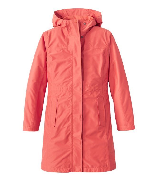 Women's H2OFF Raincoat, PrimaLoft-Lined | Rain Jackets & Shells at L.L.Bean Long Raincoat, Hood Design, Long Rain Coat, Outer Women, Rain Jacket Women, Rain Gear, Built To Last, Raincoats For Women, Rain Wear