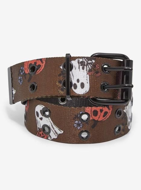 Right Arrow Icon, Grommet Belt, Floral Ghost, Halloween Store, Ghost Pumpkin, Pumpkin Print, Fall Accessories, Show Off, Hot Topic