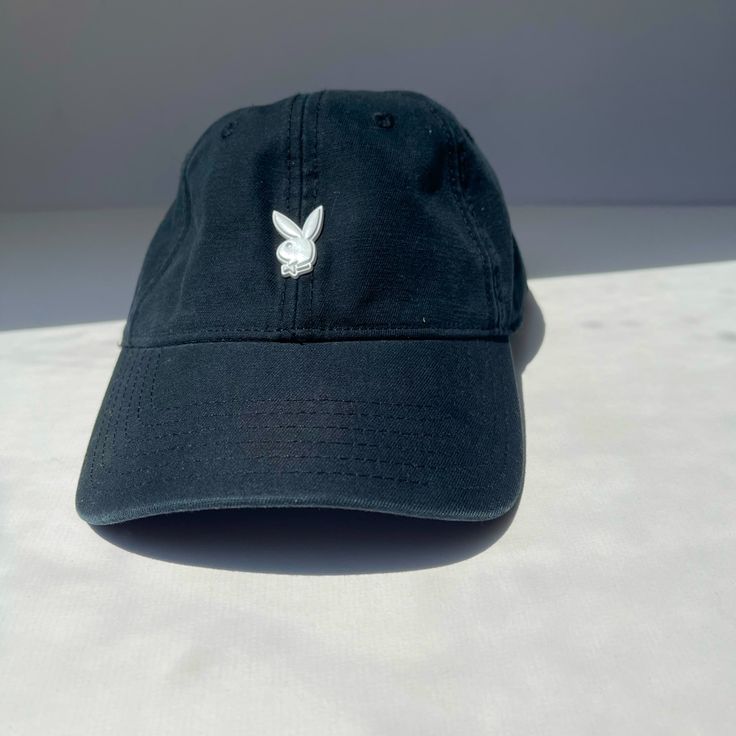 Playboy Bunny Black Baseball Cap Mint Condition Smoke Free Home Original Store Sticker On Inside Brim Of Cap Playboy Bunny Logo On Front Of Hat Metal Adjuster In The Back Please Refer To Photos For Measurements Sku E-5clpmdpm Black Casual Dad Hat With Visor, Casual Black Dad Hat With Visor, Black Casual Dad Hat, Casual Black Dad Hat, Trendy Black Visor Dad Hat, Trendy Short Brim Baseball Cap For Streetwear, Trendy Black Dad Hat With Visor, Trendy Black Dad Hat With Short Brim, Trendy Black Dad Hat