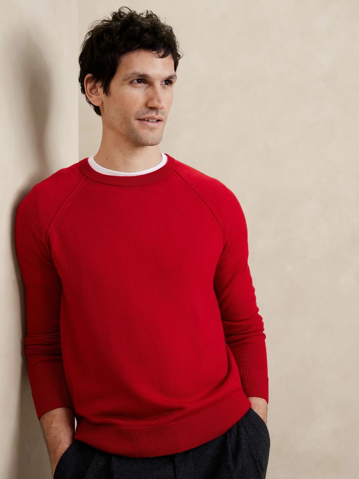 Merino Wool Sweater | Banana Republic Factory Solid Color Ribbed Cashmere Tops, Ribbed Cashmere Tops, Classic Merino Wool Tops With Ribbed Neckline, Classic Merino Wool Top With Ribbed Neckline, Stretch Merino Wool Sweater For Layering, Cashmere Tops With Ribbed Crew Neck, Cashmere Tops With Ribbed Collar And Crew Neck, Ribbed Cashmere Crew Neck Top, Solid Cashmere Tops With Ribbed Cuffs