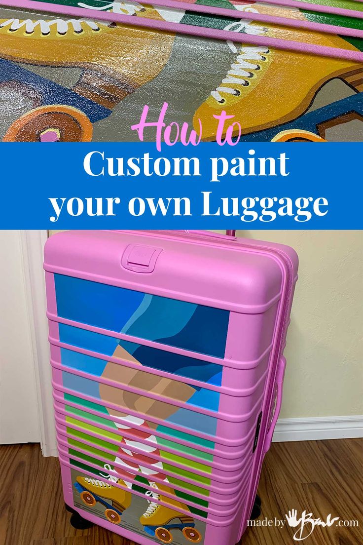 Painting Suitcases Diy Ideas, Painted Luggage, Therapeutic Painting, Suitcase Furniture, Luggage Painting, Suitcase Art, Painted Suitcase, Suitcase Design, Home Crafts Diy