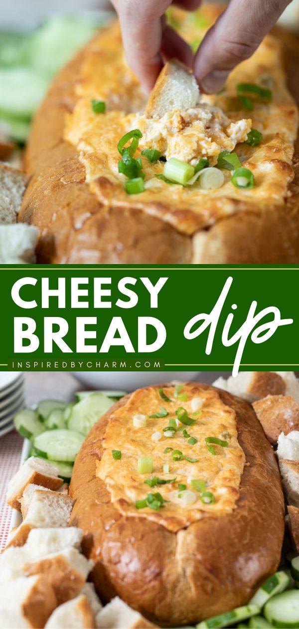 this cheesy bread dip is the perfect appetizer for any holiday gathering