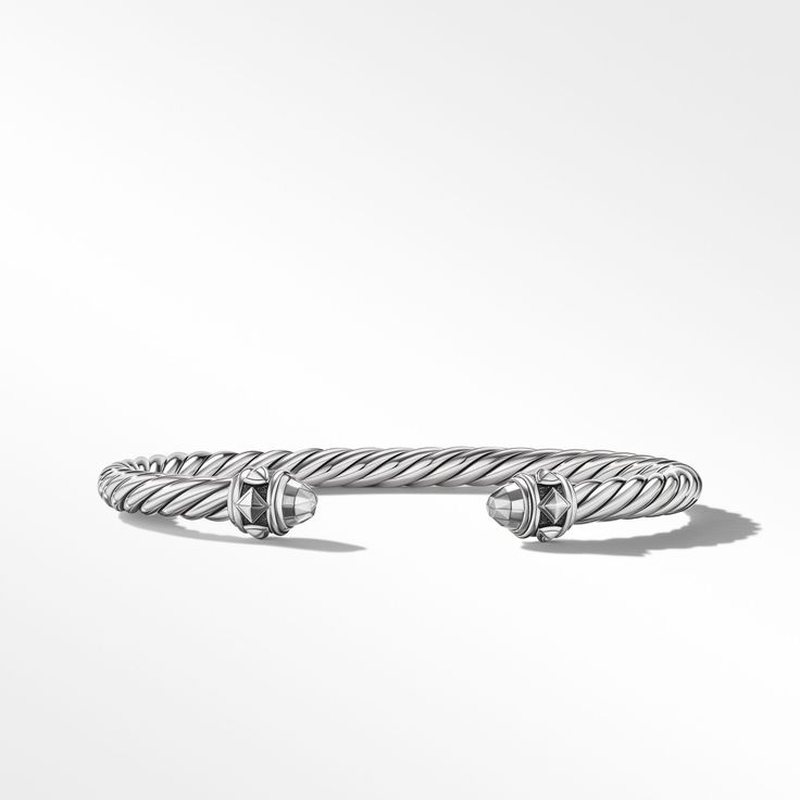 Sterling silver • Bracelet, 5mm Casual Look For Women, Artistic Signature, Cable Bracelets, Art Basel, Ring Size Guide, Sterling Silver Bracelet, High Jewelry, David Yurman, Unique Engagement Rings