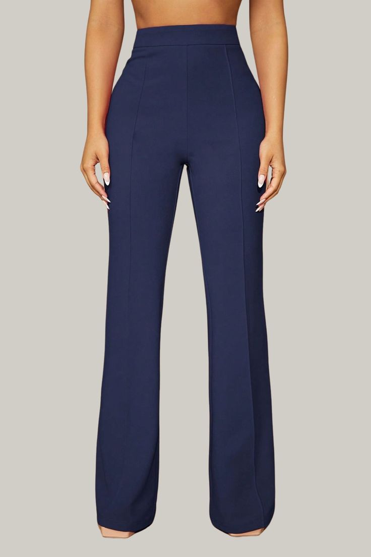 Introducing our exquisite Paityn High Waist Office Pants - a must-have addition to your professional wardrobe. These high waist pants feature a flattering flare leg and a regular fit for effortless elegance and sophistication. 95% Polyester, 5% Elastane Model is wearing size small Please allow 3-5 business days to process and ship. in cm : Size US Length Waist Size Hip Size Thigh Inseam XS 2 104.90 60.00 86.80 53.90 76.50 S 4 105.80 64.00 90.80 56.30 77.00 M 6 106.70 68.00 94.80 58.70 77.50 L 8/ Formal Stretch Wide Leg Dress Pants, Formal Straight Leg Non-stretch Dress Pants, Elegant Straight Work Pants For Office, Classic Flare Bottoms For Formal Occasions, Chic Tailored Work Pants For Office, Classic Flare Formal Bottoms, Elegant Wide Leg Office Bottoms, Formal Stretch Wide Leg Full-length Pants, Formal Stretch Wide Leg Pants Full Length