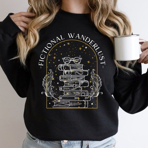 Bookworm Fashion, Bookish Outfits, Book Sweatshirts, Bookish Sweatshirts, Suriel Tea, Book Merch, Bookish Things, Club Sweatshirts, Book Shirts