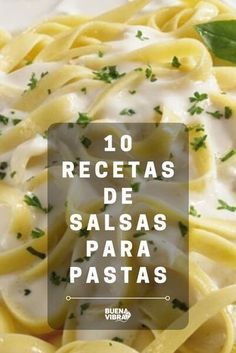 the words 10 recetas de salas para pasta