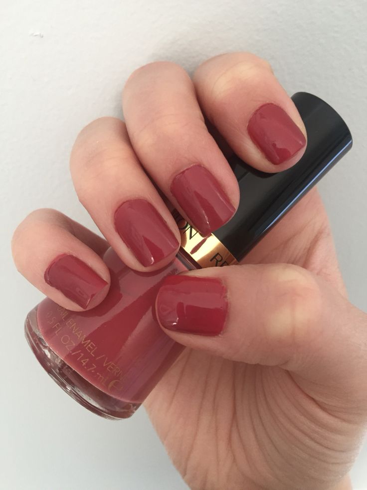 Revlon Teak Rose Nail Polish, Revlon Totally Toffee Nail Polish, Reddish Brown Nail Polish, Revlon Nail Polish Colors, Revlon Teak Rose, Rose Nail Polish, Revlon Nail Polish, Nail Paint Shades, Pretty Gel Nails