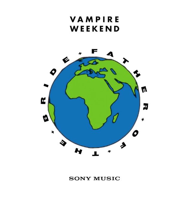 the cover art for vampire weekend's song music album, featuring an earth globe