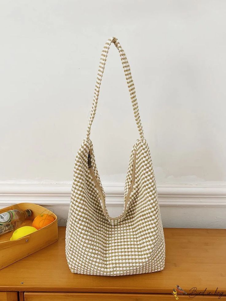 Bird in Bag - Minimalist Shoulder Bag Minimalist Shoulder Bag, Oversized Pattern, Bird In Bag, Bag Bag, Hobo Bag, Polyester Material, Top Handle, Shoulder Bag