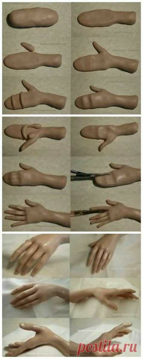 hands are shown with different angles and sizes