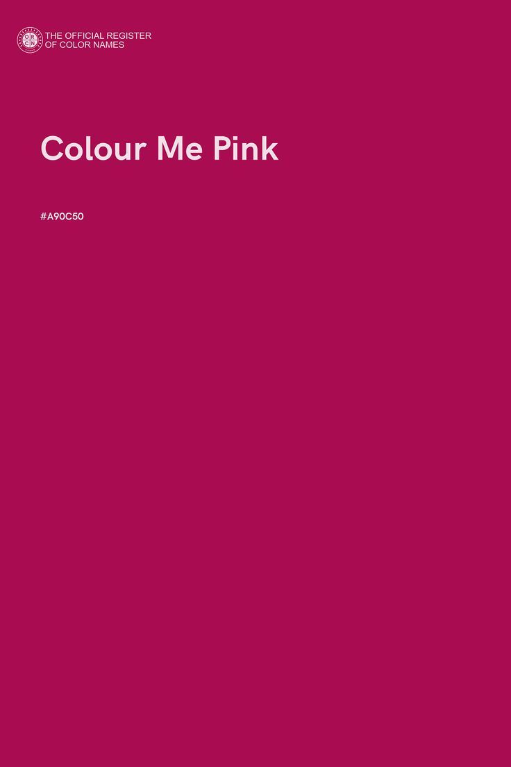 a pink book cover with the title'colours me pink '