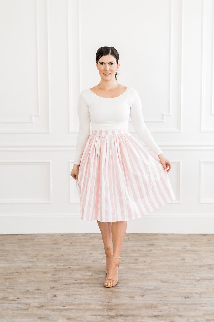 Taffeta Skirt, Candy Stripes, Polka Dress, Gorgeous Clothes, Mod Dress, Stripe Skirt, Diva Fashion, Pink Stripes, Cotton Candy