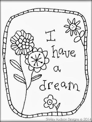 i have a dream coloring page with flowers