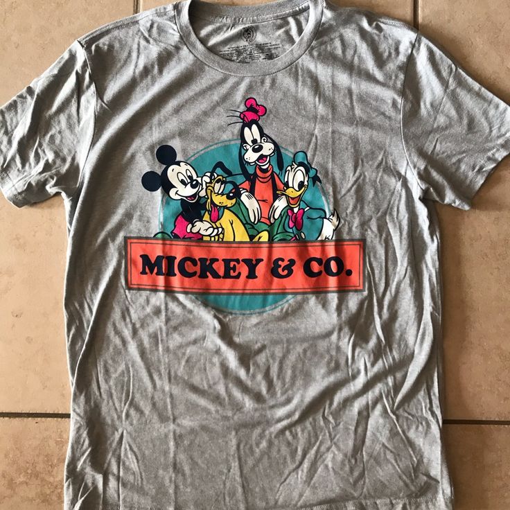 New Without Tags Disney’s Mickey & Co Short Sleeve T-Shirt 50% Cotton 50% Recycled Polyester Mickey Mouse Crew Neck T-shirt For Disney Events, Disney Character Print Cotton T-shirt, Disney Cotton Shirt For Disney Fan Events, Graphic Tee T-shirt For Disney Fan Events, Disney Pre-shrunk Short Sleeve T-shirt, Disney Graphic Print Crew Neck T-shirt, Disney Short Sleeve Pre-shrunk T-shirt, Disney Short Sleeve Letter Print T-shirt, Disney Short Sleeve T-shirt With Letter Print