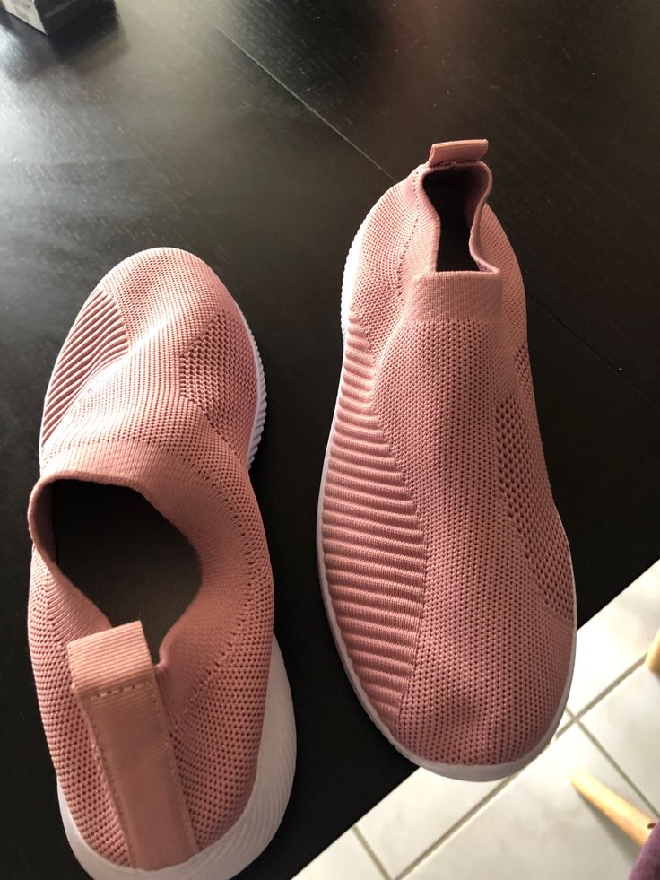 Women's Slip On Sneakers – Comfy Moccasin Athleisure Slip-on Sneakers With Round Toe For Light Exercise, Pink Casual Running Shoes With Arch Support, Comfortable Pink Sneakers With Arch Support, Comfortable Breathable Flat Slip-on Sneakers, Casual Slip-on Walking Shoes For Jogging, Casual High-top Pink Walking Shoes, Casual Pink High-top Walking Shoes, Comfortable Pink Walking Shoes With Cushioned Footbed, Comfortable Pink Running Shoes With Arch Support