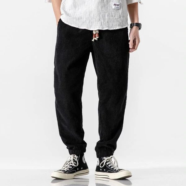 Biraki Corduroy Pants – Kidoriman Casual Corduroy Cargo Pants, Winter Corduroy Pants For Streetwear, Trendy Relaxed Fit Corduroy Pants, Winter Streetwear Corduroy Bottoms, Casual Corduroy Pants, Winter Corduroy Bottoms For Streetwear, Winter Corduroy Tapered Leg Pants, Black Corduroy Pants For Streetwear, Casual Corduroy Trousers