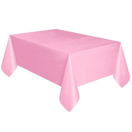 a pink tablecloth on a white background