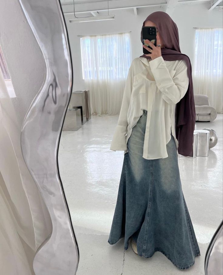 Hijab Streetwear, Hijabi Fits, Stile Hijab, Modesty Outfits, Modest Fashion Hijab, Cute Modest Outfits, Muslim Fashion Hijab Outfits, Hijabi Fashion Casual, Hijabi Style