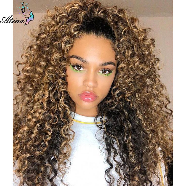 Ombre 13x4 Deep Curly Human Hair Wig For Women Highlight Honey Blonde Brazilian Water Wave Full 360 Brazilian Water Wave, Blonde Brazilian, Curly Human Hair Wig, Deep Curly, Human Hair Wig, Water Waves, Honey Blonde, Hd Lace, Lace Frontal Wig