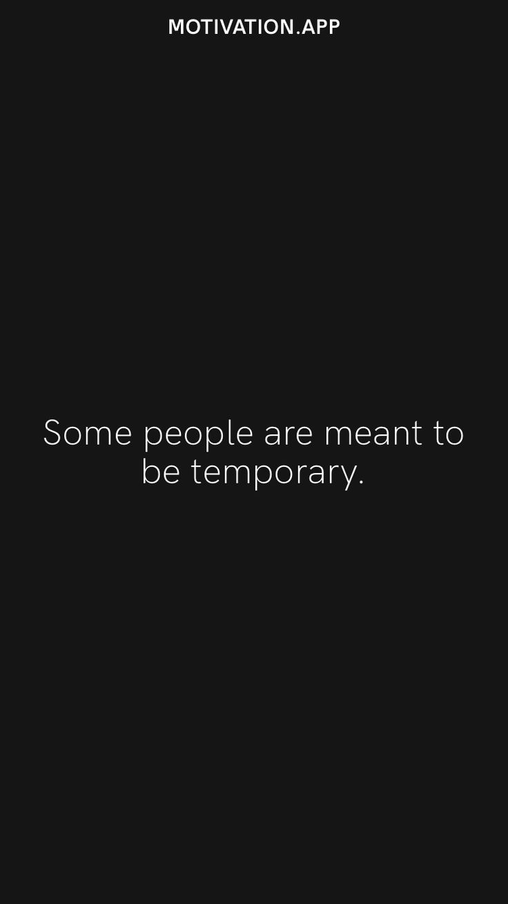 some people are meant to be temporary motivational quote on black background with white text