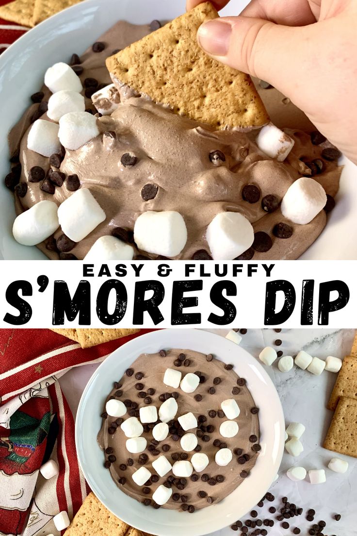 this is an easy and delicious s'mores dip recipe