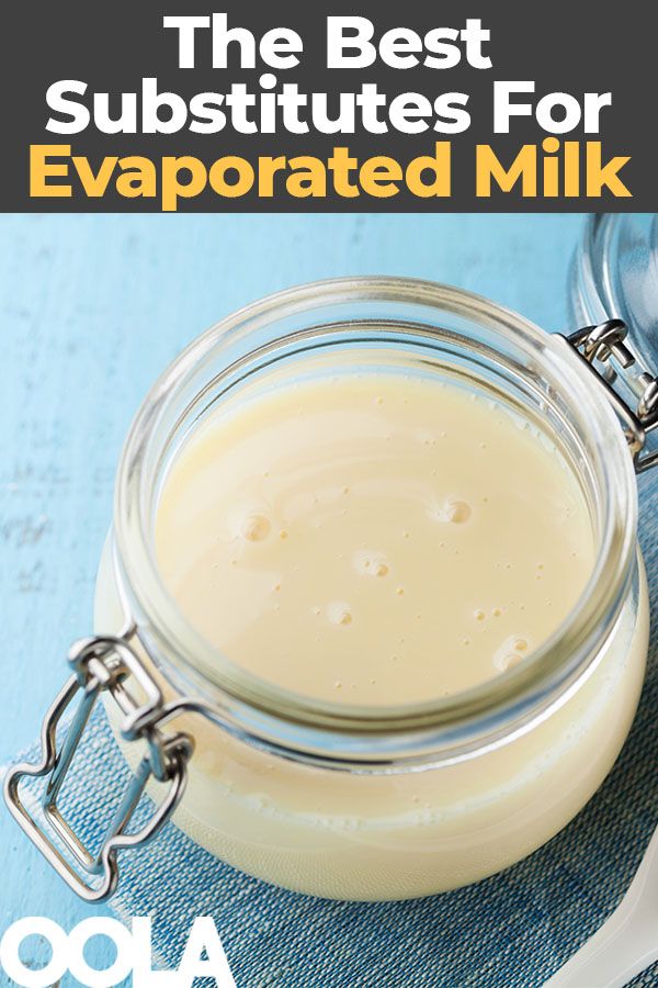 the best substitues for evaporated milk