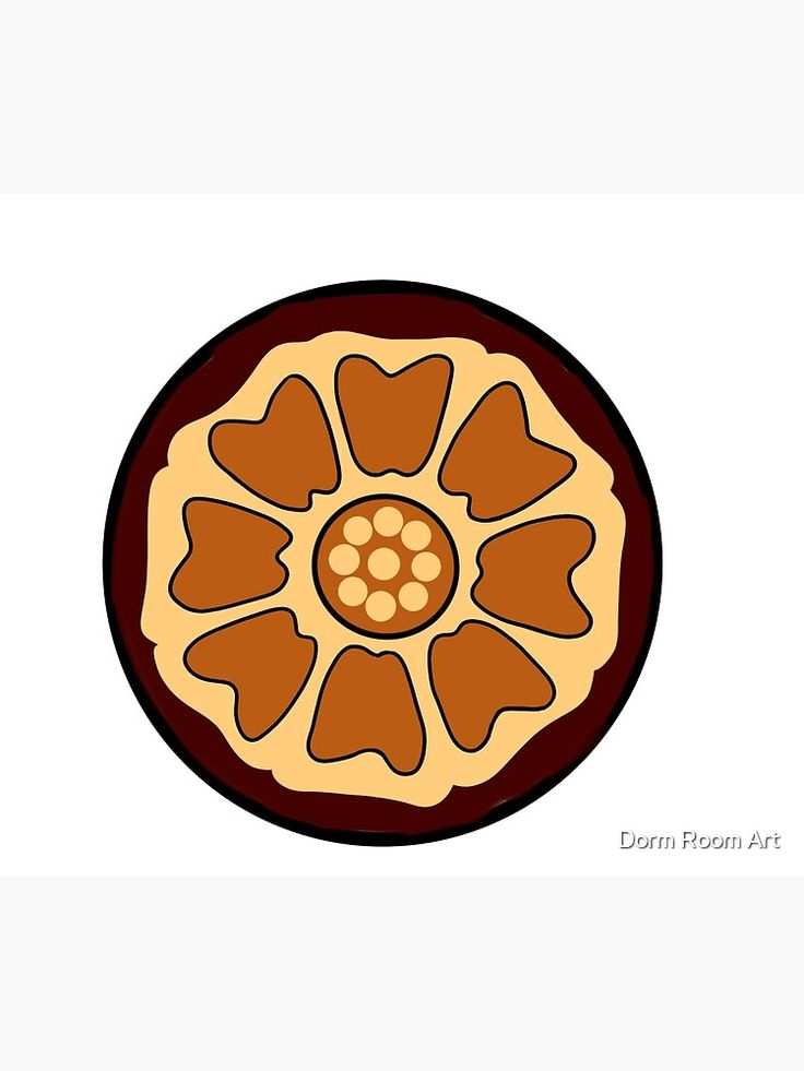 a piece of food that is in the shape of a flower on a white background