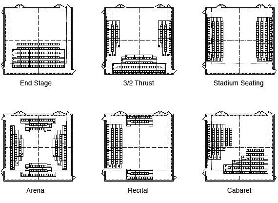 the floor plan for an apartment building with four different sections and three separate rooms, each showing