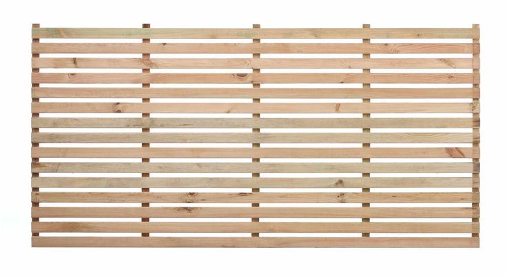 a wooden slatted fence is shown against a white background