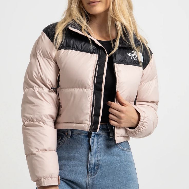 Size: M Color: Pink Moss The North Face Puffer Jacket Pink, Nuptse Short Jacket, Coats Women, The North Face Jackets, North Face Jackets, Short Jacket, North Face Jacket, North Face, Coats For Women