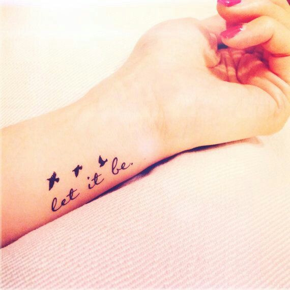 a woman's foot with the words eat it like on her left side and birds flying around