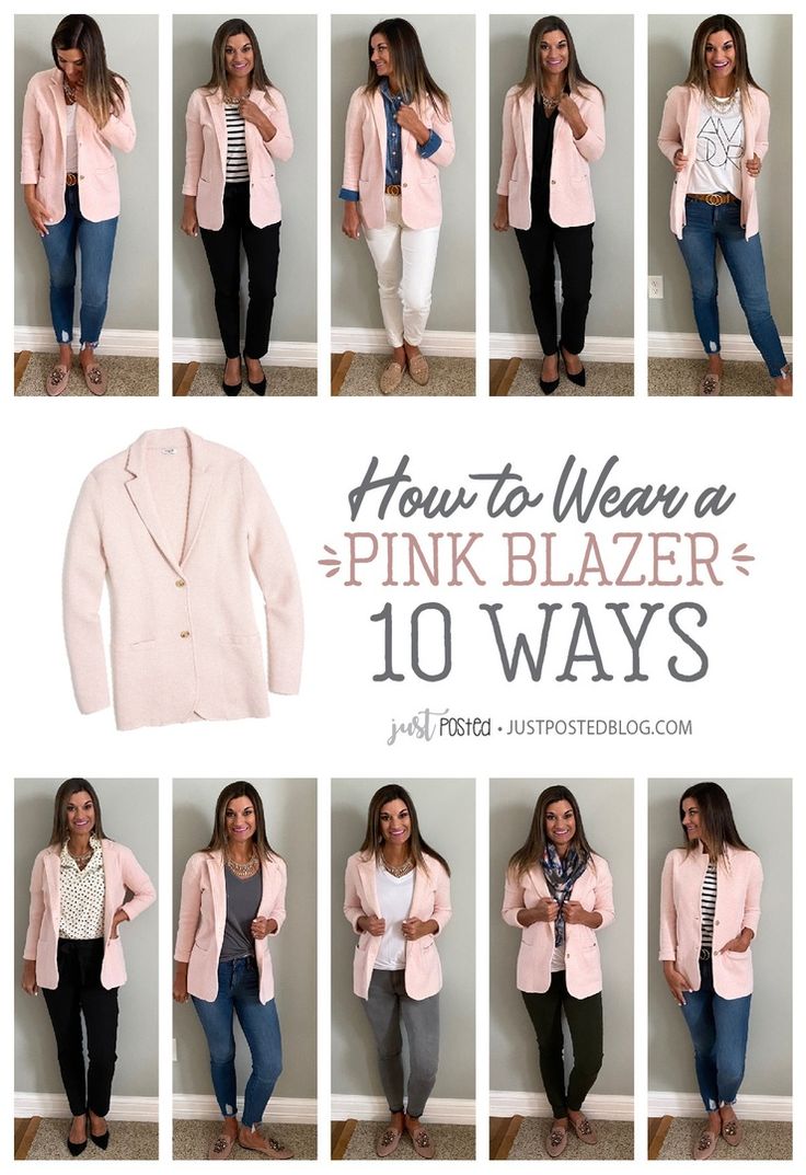 Fashion Look Featuring Old Navy Longsleeve Tops and Old Navy Plus Tops by justposted - ShopStyle Pink Blazer Outfit, Mode Ab 50, Light Pink Blazers, Blazer Outfits Casual, Look Formal, Blazer Outfit, Stylish Work Outfits, Pink Blazer, Casual Work Outfits