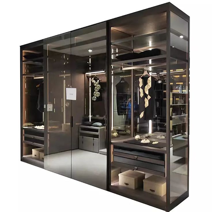 an image of a clothing store display case