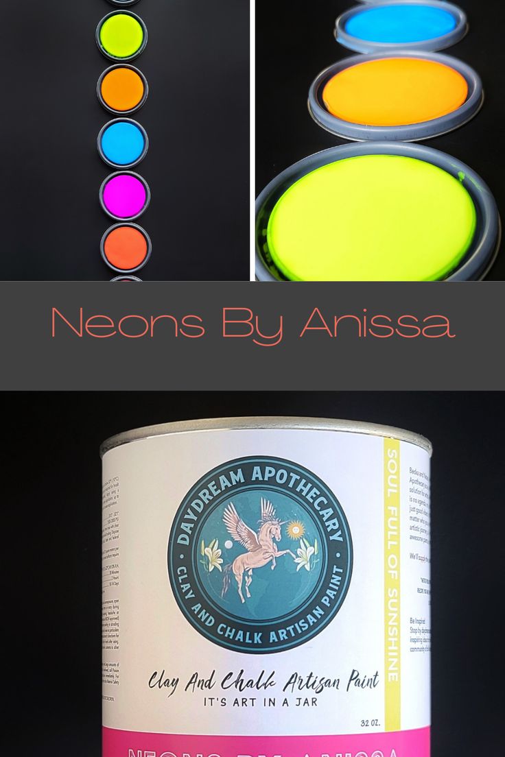 neon colors are used to create this art project