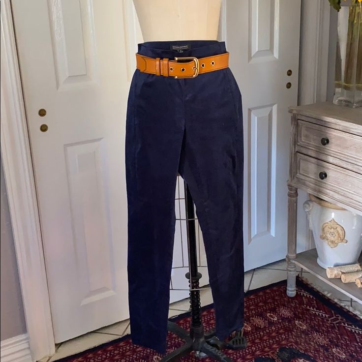 The Perfect Fall Velvet Pant In Indigo Blue! Never Worn. Velvet Pant, Velvet Flats, Velvet Pants, Banana Republic Pants, Tapered Pants, Pants Color, Indigo Blue, Banana Republic, Pant Jumpsuit