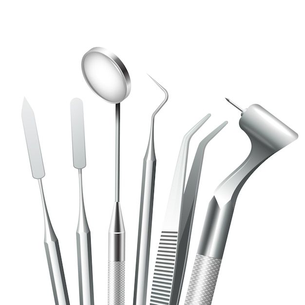 Teeth dental medical equipment steel too... | Free Vector #Freepik #freevector #dental-instruments #dental-tools #dentist-tools #dental-equipment Tooth Caries, Dental Pictures, Loose Tooth, Dental Art, Dental Teeth, Dental Instruments, Dental Tools, Free Medical, Teeth Care