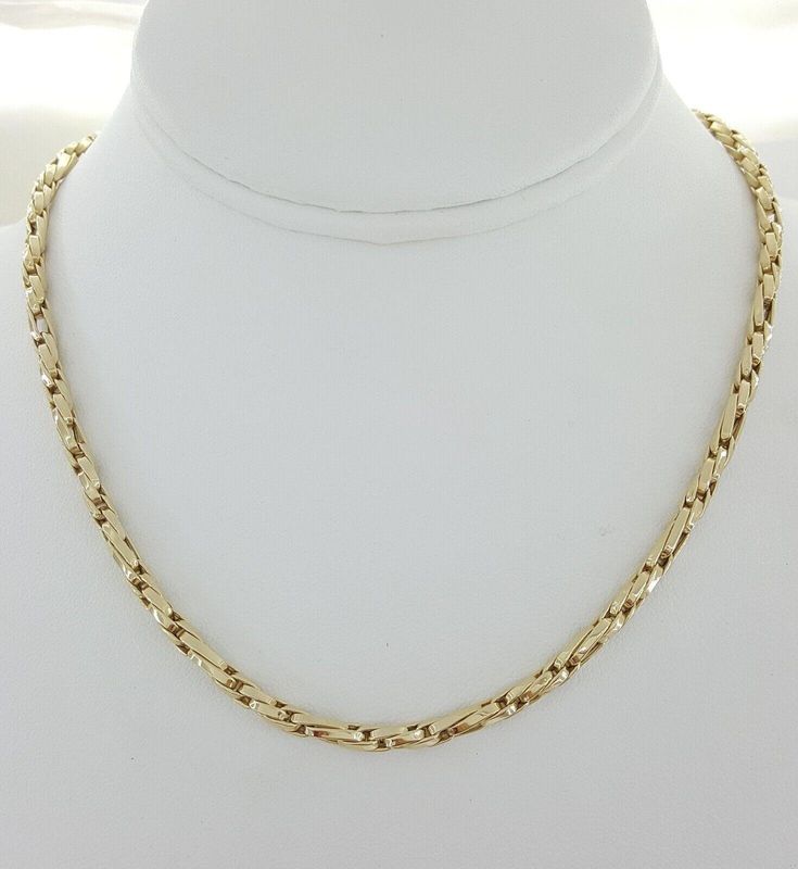 You are buying a 14K Yellow Gold ITALY Rope Chain Necklace 16". The necklace weighs 14.6 grams of 14k yellow gold, 16" long, 3.5 mm in Diameter, is in very good condition with some minor dents & light scratches when looking at it under magnifications. The clasp is stamped "14 KT ITALY". Please follow us on Instagram for more unique items & specials: Exquisite_Jewelers_Inc ~The necklace can be seen in person at Exquisite Jewelers in Palatine, IL * 847 * 202 * 7889~ Your happiness is our priority and we strive to provide you with the best quality products and service. If you are not fully satisfied with our product, please contact us first before initiating a return. If you have any questions or want more pictures, contact us via private message or the phone number. We accept returns within Cheap Yellow Gold Clavicle Chain Charm Necklace, Classic Stamped 14k Yellow Gold Chain Necklace, Classic 14k Stamped Yellow Gold Chain Necklace, 14k Gold Link Necklace Stamped 14k, Yellow Gold Link Chain Necklace Stamped 14k, Rope Chain Necklace, Unique Items, Rope Chain, Chains Necklace