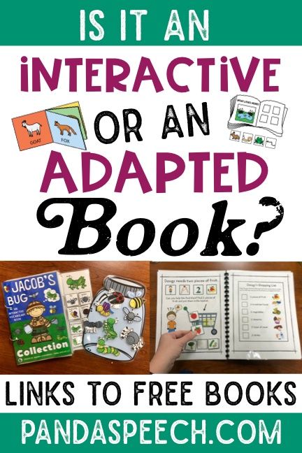 an interactive book with the title is it an interactive or an adapted book? links to free books