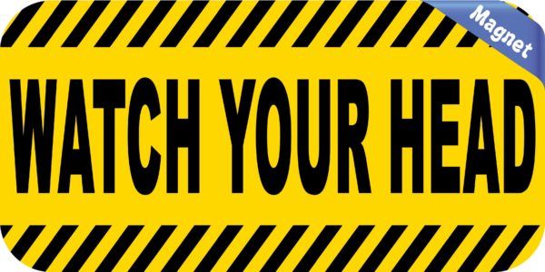 the words watch your step on a yellow and black striped background stock photo - 1307982