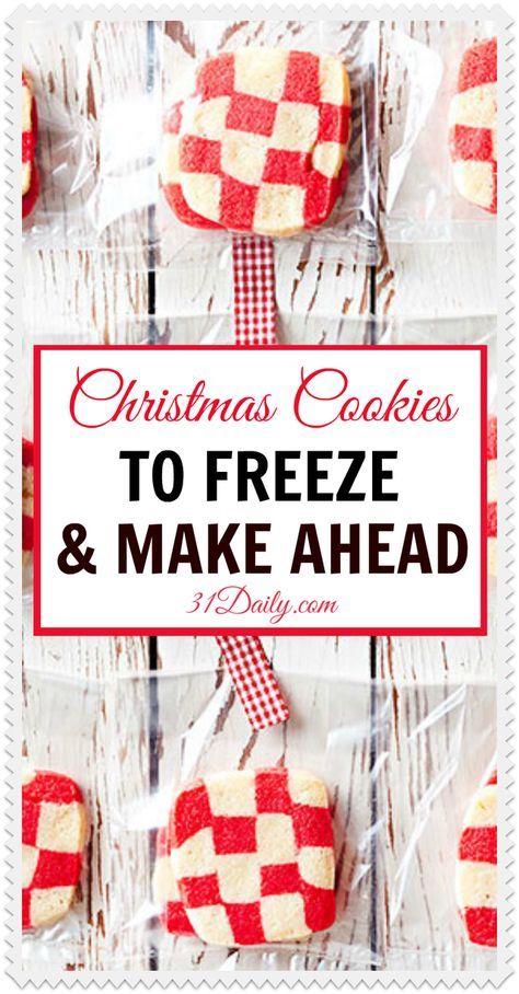 christmas cookies to freeze and make ahead