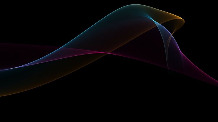 a black background with colorful lines on it