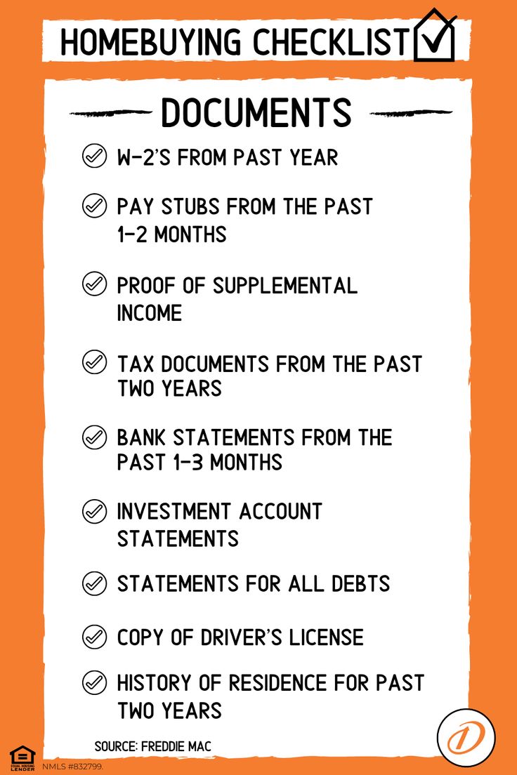 an orange and white checklist with the words home buying checklist written in it