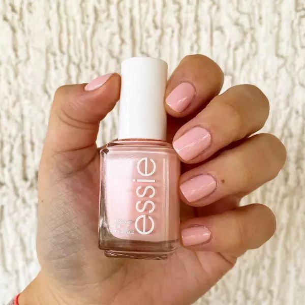 muchi, muchi - creamy light pink nail polish & nail color - essie Light Pink Nail Polish, Mauve Nails, Light Pink Nails, Pink Nail Polish, Pink Nail, Manicure At Home, Nail Color, A Kiss, Nail Lacquer