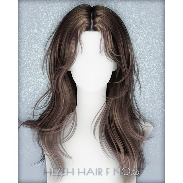 an image of a wig with long hair