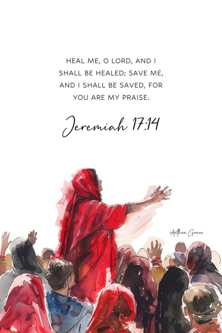 an image of jesus in red robes with the words, he shall me, o lord and