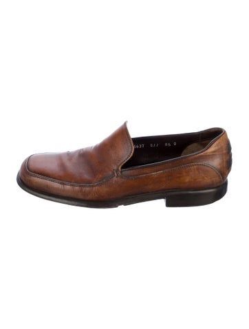 Ferragamo Leather LoafersBrownRound-ToesUnfortunately, due to restrictions, this item may not be eligible for shipping in all areas. Brown Calf Leather Moccasins With Brogue Detailing, Vintage Brown Slip-on Loafers, Semi-formal Brown Moccasins With Leather Footbed, Brown Casual Moccasins For Semi-formal Occasions, Casual Brown Moccasins For Semi-formal, Casual Semi-formal Brown Moccasins, Brown Calf Leather Moccasins With Round Toe, Brown Leather-lined Moccasins For Business, Brown Leather Lined Moccasins For Business