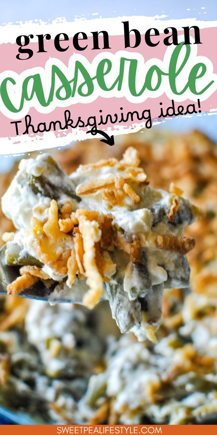 Who's ready for the classic green bean casserole recipe to get a little flavor lift?! This simple green bean casserole replaces the cream of mushroom soup with cream of onion soup, and adds a little tang of sour cream. This flavor-packed variation of green bean casserole is just what you need to serve on your Thanksgiving Menu! Green Bean Casserole With Whipped Cream Cheese, Green Bean Casserole Cream Of Mushroom, Sour Cream Green Bean Casserole, Small Green Bean Casserole, Green Bean Casserole With Sour Cream, Green Bean Caserol, String Bean Casserole, Cream Of Onion, The Best Green Bean Casserole