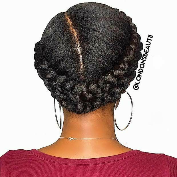 Halo Braid Hairstyles, Halo Braid Natural Hair, Crown Braids, Halo Braids, Cabello Afro Natural, Halo Braid, Braids For Black, Pretty Braids, Pelo Afro